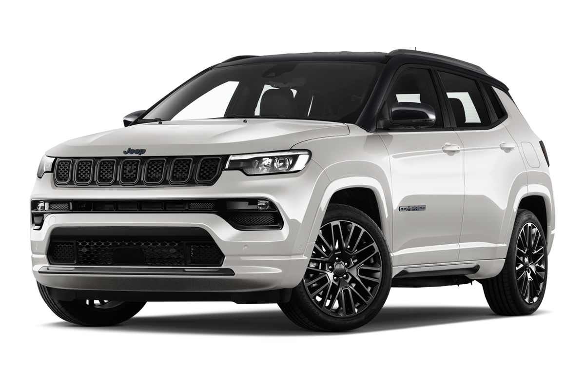 Leasing Jeep Compass En LOA Ou LLD Sans Apport Autodiscount   Jeep 22compassphevs4wdsu2fb Alpine White Avec Toit Noir 